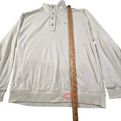 Tommy Bahama Pullover Mens Large White Relax Pro Leisure Consultant Cotton Mock