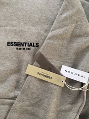 Essentials Fear of God Hoodie Dark Oatmeal Gray Mens M L New with Tags