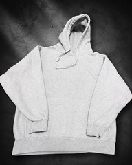 Pro Club Hoodie Mens Size M Gray Fleece Pullover Heavyweight Street Wear