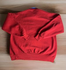 Vintage Rare Neiman Marcus Yacht Club Collared Sweatshirt Red Men’s Size Medium