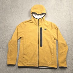 Nike Tech Fleece Winterized Hoodie Men M Elemental Gold Streetwear Full Zip