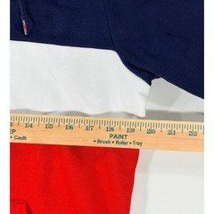 Puma Colorblock Hoodie Navy Blue Red White Logo Sweatshirt Size Mens Small