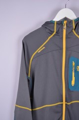 Mens Ternua Rager Grey Full Zip Hooded Stretch Jacket Hoodie Size XL Outdoor