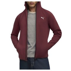 PUMA Evostripe Full Zip Hoodie Jacket Mens Red Casual Athletic Outerwear 6882319