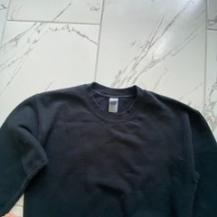 Gildan Heavy Blend Mens Small Black Blank Plain Crewneck Sweatshirt Fleece