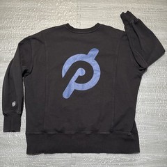 Peloton Pullover Sweatshirt Crew Neck Logo Black Mens XL Heavy Logo Gym Cycling