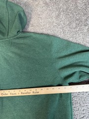 Carhartt Hoodie Mens XL Green Pullover Hooded Lined Pockets Fleece Logo Sleeve