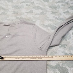 Under Armour Sweatshirt Mens XL Gray Fish Hook Loose Pullover Long Sleeve