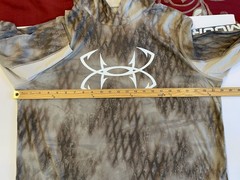 Under Armour Iso-Chill Shorebreak Camo Hoodie Mens XL Fishing Hook Loose Stretch