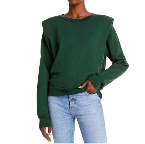 LNA ND2078 Women’s Jett Sweatshirt Exclusive In Pine Grove Cotton Green SZ XL