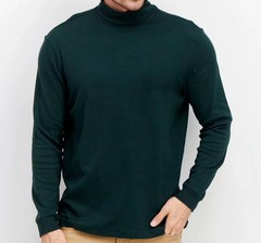 Club Room Men’s Long Sleeve Turtle Neck T-Shirt, Pine Grove(Green), Size L