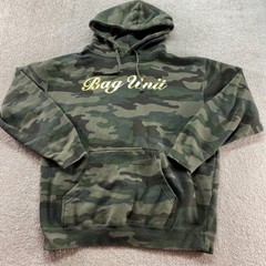 Independent Trading Co Bag Unit Camouflage Hoodie Mens Size Medium Gold Logo
