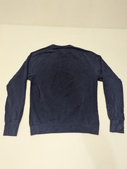 Sweat Tailor Men’s Blue Solid Crew Neck Long Sleeve Pullover Sweatshirt Size L