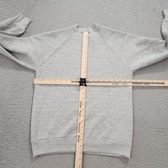 Vintage Colors Of Benetton Sweatshirt Mens Medium Gray Crew 90s US Made Read