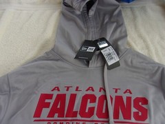 NWT New Era hooded pullover, men’s M, L, XL, XXL, gray, Atlanta Falcons, Combine