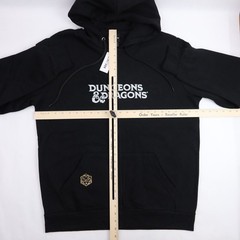 Dungeons & Dragons Hoodie Adult Large Embroidered Zip Jacket BoxLunch Black D&D