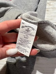 Vivienne Westwood Anglomania Sweatshirt Big Logo Orb Men SZ S Gray