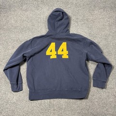 John Galt Hoodie One Size Blue Full Zip Fleece 44 Back Graphic Sweatshirt