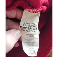 Vintage LL Bean Mens XL Deep Red Quarter Zip Fleece Pullover Sweatshirt Classic