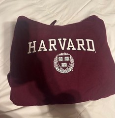 Harvard University Burgundy Maroon Pullover Hoodie Sweatshirt Size Small