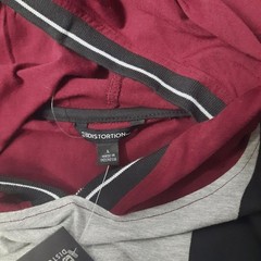 Distortion Mens Hooded Shirt Size Large Pullover Casual Long Sleeve Sweater