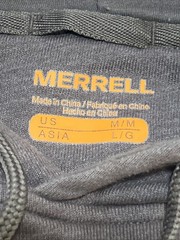 Merrell Hoodie Mens Med Brown “Buffalo Keep On Walking” Logo Graphic Pullover
