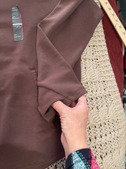 All In Motion XXL Long Sleeve Brown Hoodie Recycled Polyester & Spandex