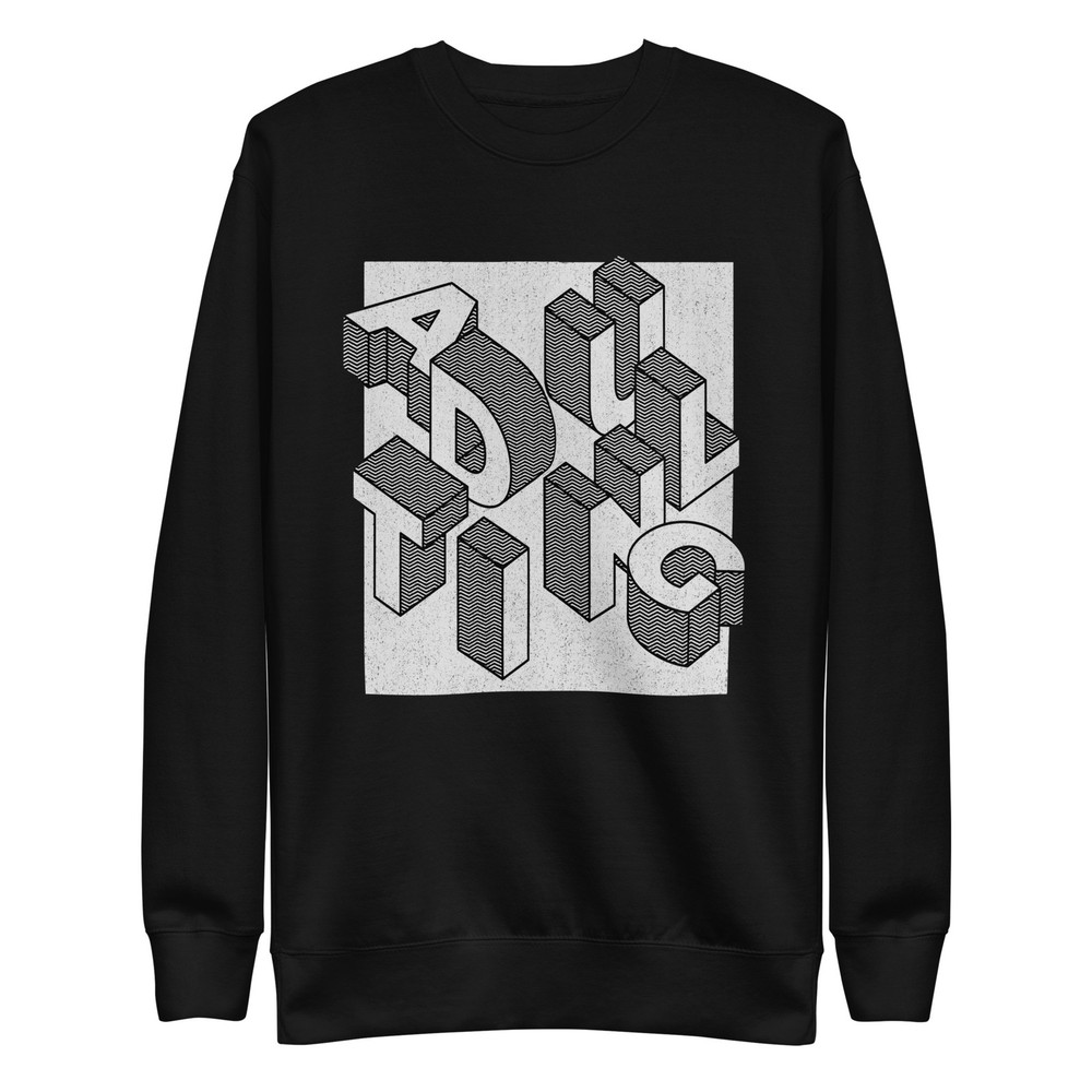 Unisex Premium Sweatshirt-ADULTING-cotton blend best seller