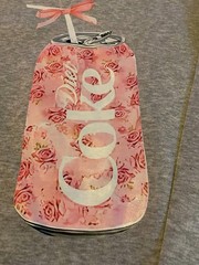 Womens Sweatshirt Gray Diet Coke And Bows Size Xl 100% Polyester Graphic Roses