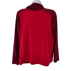 Rab Force Hoodie Large Red Lightweight Breathable Performance Wicking Base Layer
