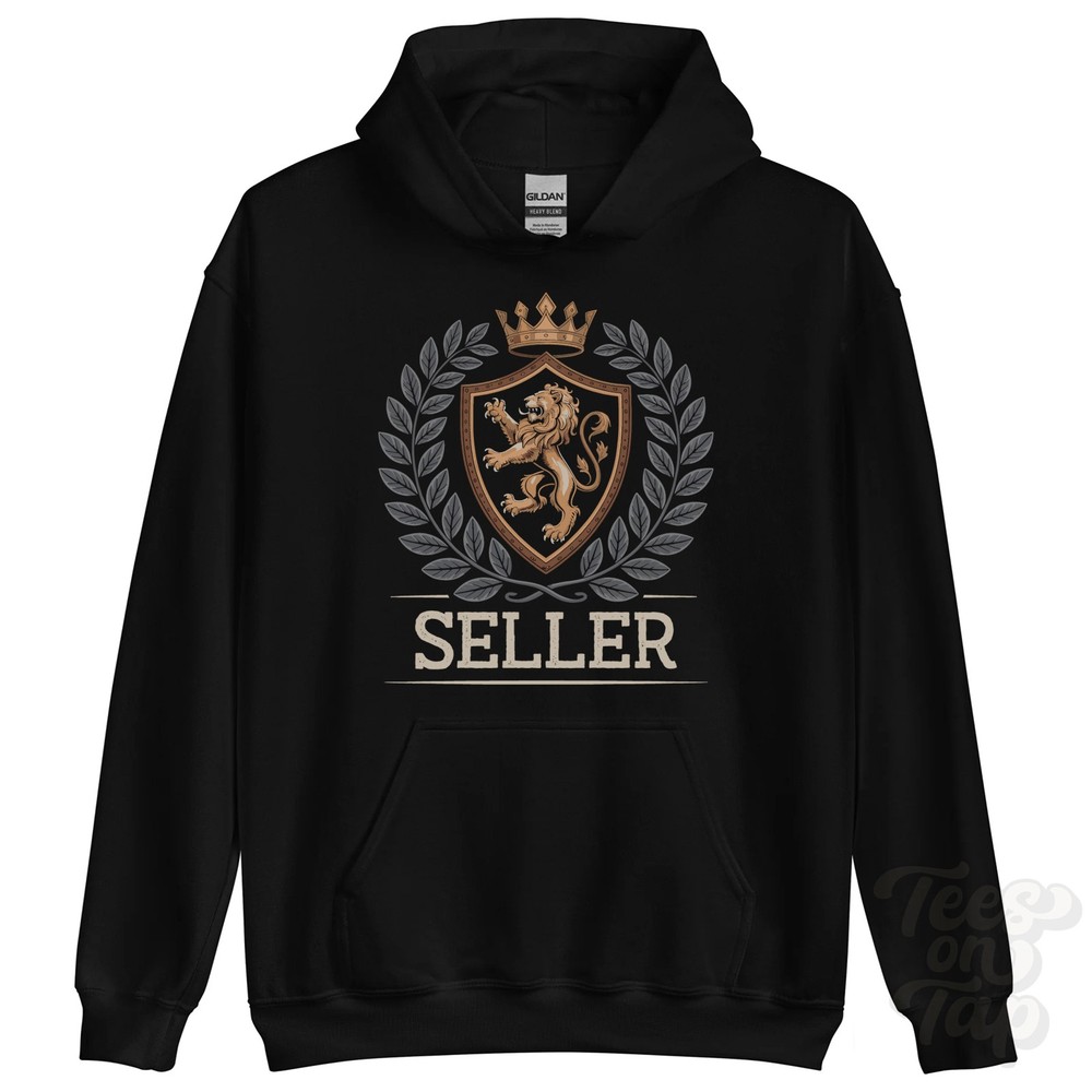 SELLER FANTASY COAT OF ARMS HOODIE novelty parody family name crest