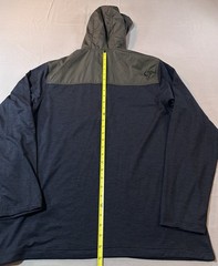Badlands Mens Blue Long Sleeve Axin 1/4 Quarter Zip Pullover Hoodie Size Large