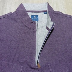 JOHNNIE-O Mens 2XL XXL SULLY PULLOVER 1/4 ZIP ROYAL PLUM PURPLE GOLF SWEATSHIRT