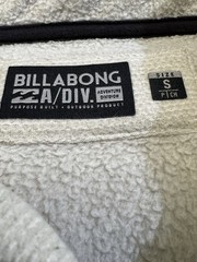 Billabong Adventure Division Large 1/4 Zip Mock Neck Fleece Pullover Oatmeal – S