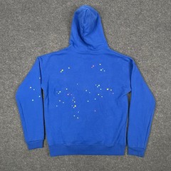 Sp5der TC Blue Web Hoodie Mens M Blue Young Thug Streetwear Hip Hop