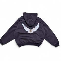 Yeezy Gap Balenciaga Shrunken Dove Hoodie Dark Grey Medium (Check Description)