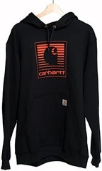 Carhartt Men’s Loose Fit Midweight Hooded Neck Letter Print Mens Graphic