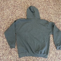 USMC United States Marine Corps Heather Grey Puff Letter Hoodie Sweatshirt XL