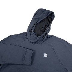Alaskan Hardgear Duluth Pullover Hoodie Men Large Black Fleece Lined Waffle Grid