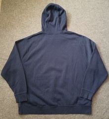 Nike Hoodie Mens XXL Blue Big Center Swoosh Spellout Pull Over Long Sleeve