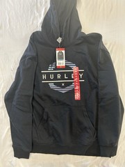 Hurley Men’s Hoodie Regular Fit Cotton/Polyester Fleece Black Size XL NWT