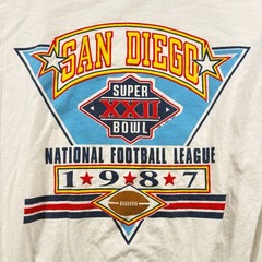 Vintage 1987 San Diego Toreros Sweatshirt Mens XL White Football Super Bowl XXII