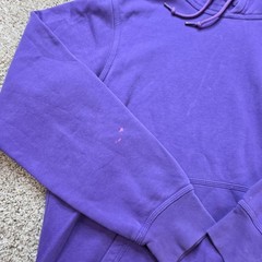 Nike Hoodie Mens S Purple Pullover Hooded Pockets Lined Fleece Embroidered Logo
