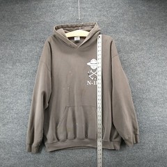 Gildan Heavy Blend Men’s November 188 Pullover Hoodie Gray Large Military