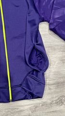 Under Armour Men’s Full Zip Purple and Neon Green Lacrosse Hooded Sweatshirt