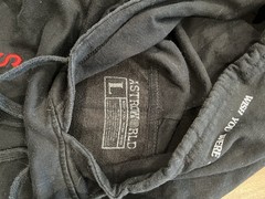 Travis Scott Astroworld Hoodie Sweatshirt Scattered Letter Size Large