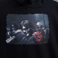 The Walking Dead Season 10 AMC Hoodie Mens Medium Black Gildan Sweatshirt Fleece
