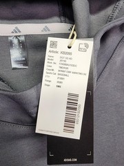 Adidas Hoodie Mens Medium Gray Short Sleeve Pullover Baseball Sample KB2095