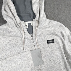 Quiksilver Men’s Keller sherpa Hoodie Light Heather Gray XL