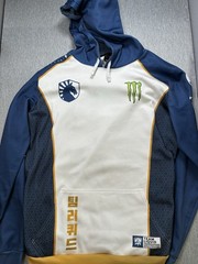 Team Liquid Jersey Monster Hoodie Men Size 4XL Blue/White Color Block